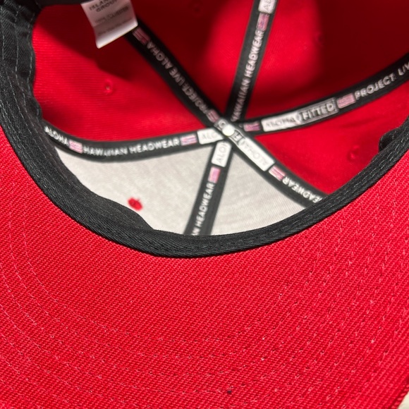 Red Snapback Hat - Picture 2 of 2
